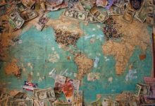 השקעה פאסיבית - פיזור עולמי - מפת כדור הארץ וכסף